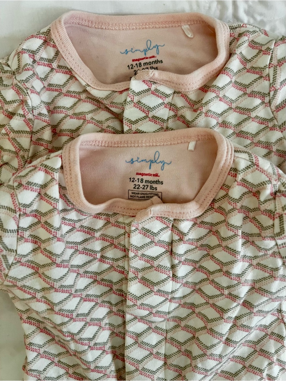 Magnetic Me - Magnetic Closure Pajamas - Lot of 2